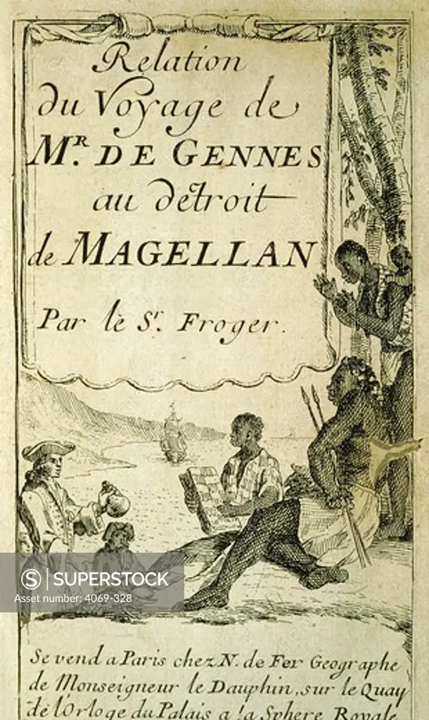 Frontispiece to the Voyage of D Gennes to the Magellan Straits in 1695