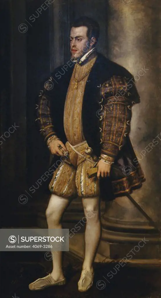 PHILIP II, 1527-98 King of Spain (Philip I of Portugal 1580-98)