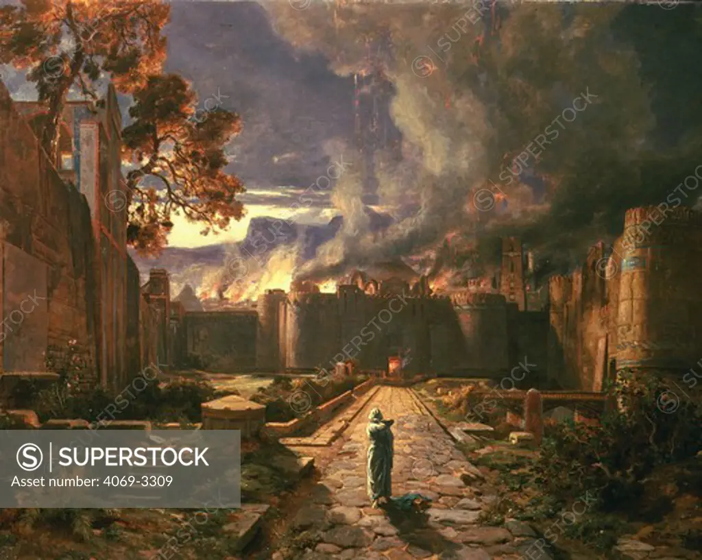 The Destruction of Sodom (city destroyed by the wrath of god for the sins of its inhabitants)