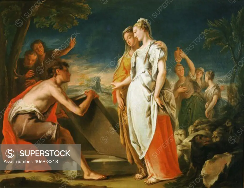 The meeting of Jacob and Rachel at the Well