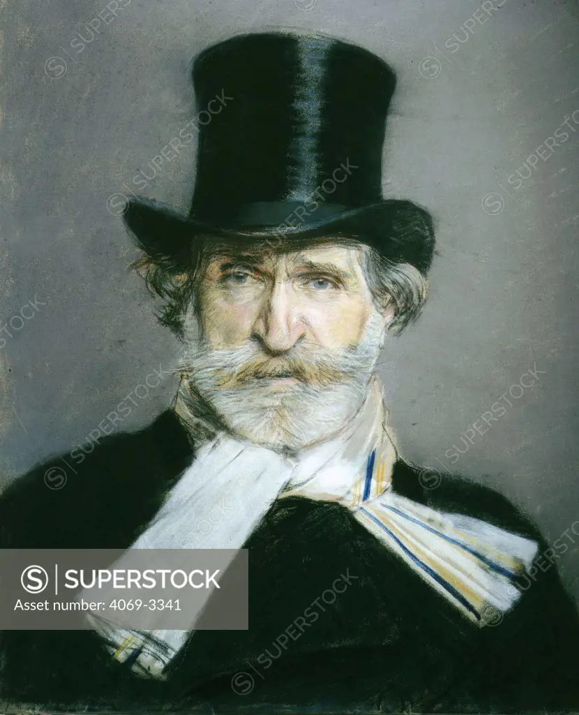 Portrait of Giuseppe VERDI, 1813-1901 Italian composer