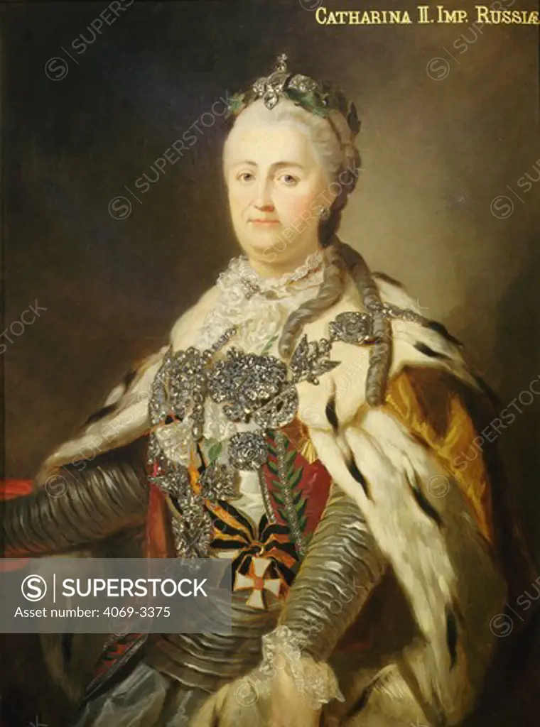 CATHERINE II, the Great, 1729-1796 Empress of Russia.