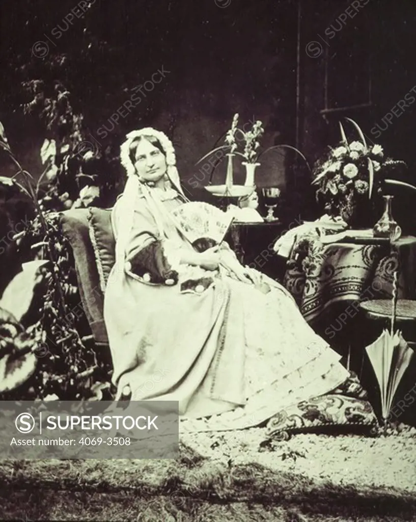 Princess CAROLINE Sayn Wittgenstein in Rome, 1876 photograph