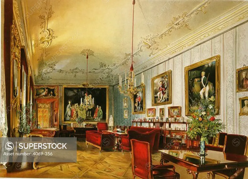 Drawing room of Princess Sophie in Schonbrunn Palace Vienna