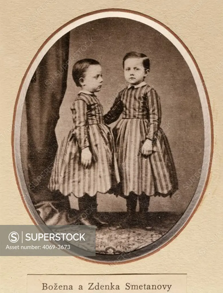 Bozena and Zdenka, daughters of Bedrich SMETANA, 1824-84 Czech composer, photograph