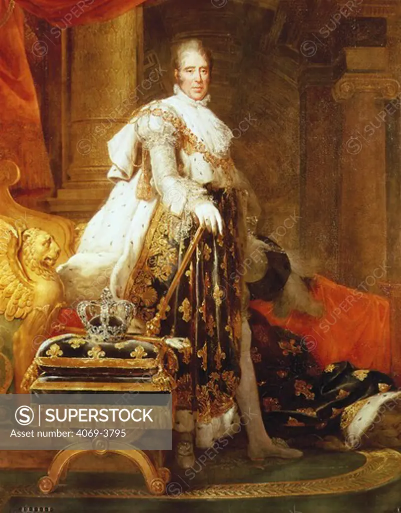 CHARLES X, 1757-1836, King of France, in 1825 (replica of painting of 1824)