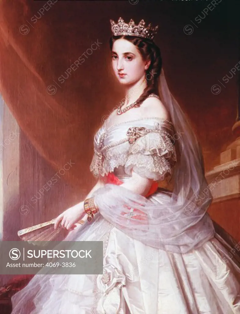 Empress CHARLOTTE, 1840-1927 wife of Maximilian, 1832-67 Archduke of Austria and Emperor of Mexico