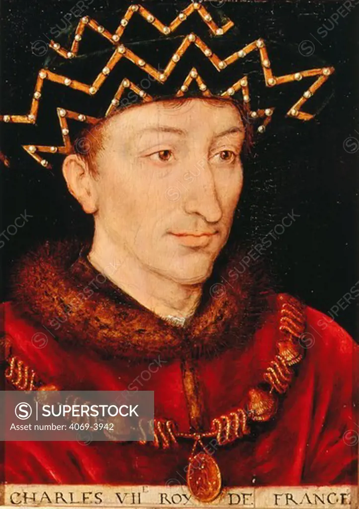 CHARLES VII, 1403-61, (Charles the Victorious) King of France, 16th century (MV 3052)