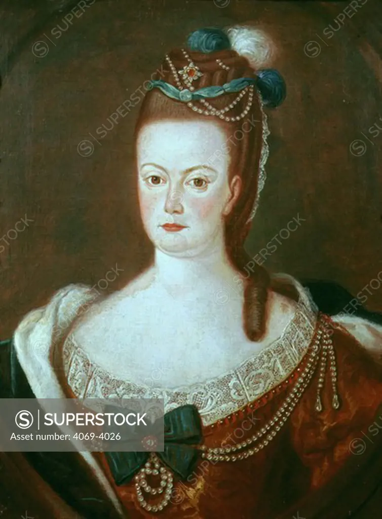 MARIANA Victoria of Bourbon and Braganza, Queen of Portugal 1750-77 and wife of Jos I, 1714-77 King of Portugal, 18th century Portuguese