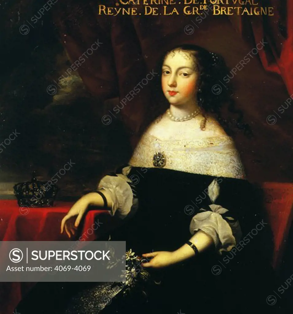 CATHERINE of Braganza (Portugal), 1638-1705 daughter of King John IV of Portugal, Queen of Great Britain (wife of Charles II), 17th century (MV 3590)