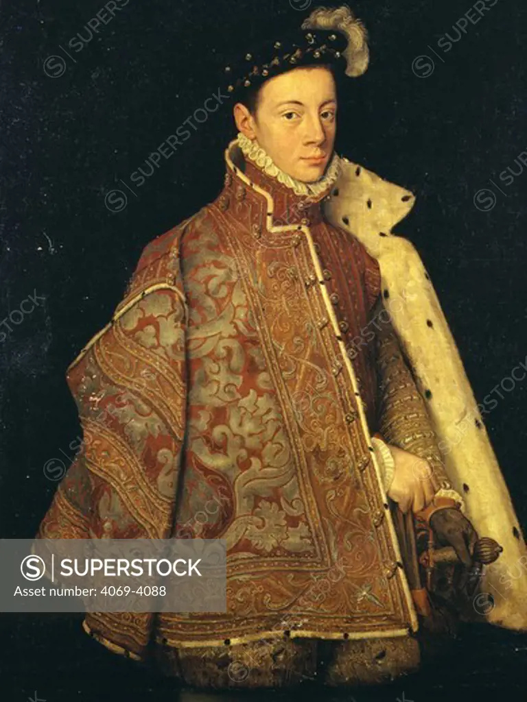 CHARLES, 1545-68 Spanish infante, son of King Philip II