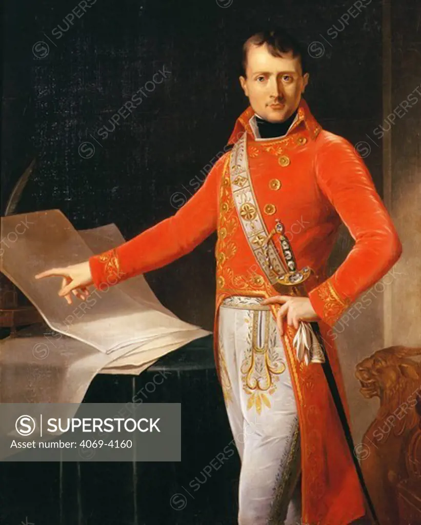 NAPOLEON Bonaparte, 1769-1821, Emperor of France, as 1st Consul (copy of lost 1803 portrait) (MV 4633)