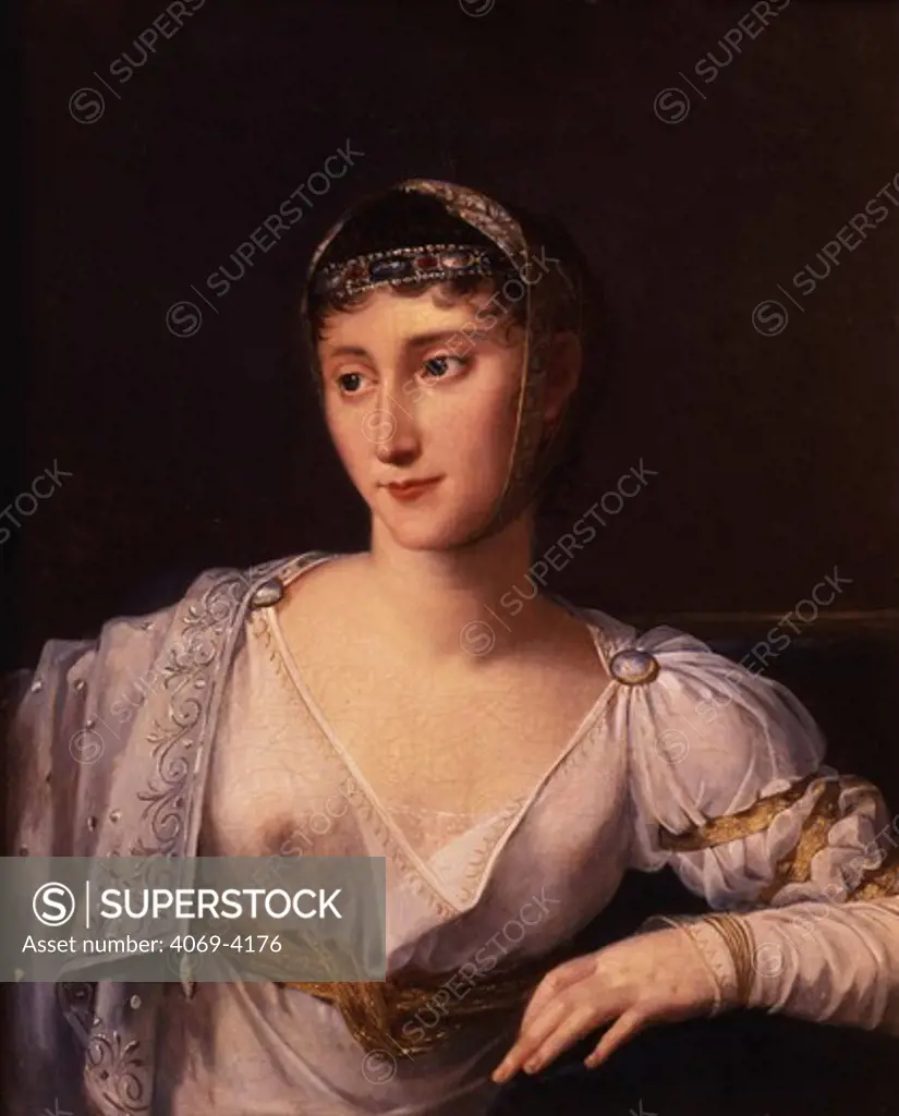 Pauline BONAPARTE, 1780-1825 Duchess of Guastalla, Princess Borghese, sister of Napoleon, 1806 (MV 4711)