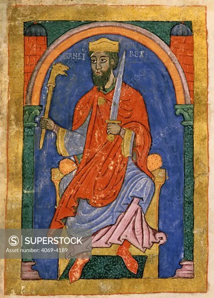 SANCHO I Garcs, d.925 King of Pamplona (Navarre), Spain, Index of Royal Privileges, 12th-13th century manuscript