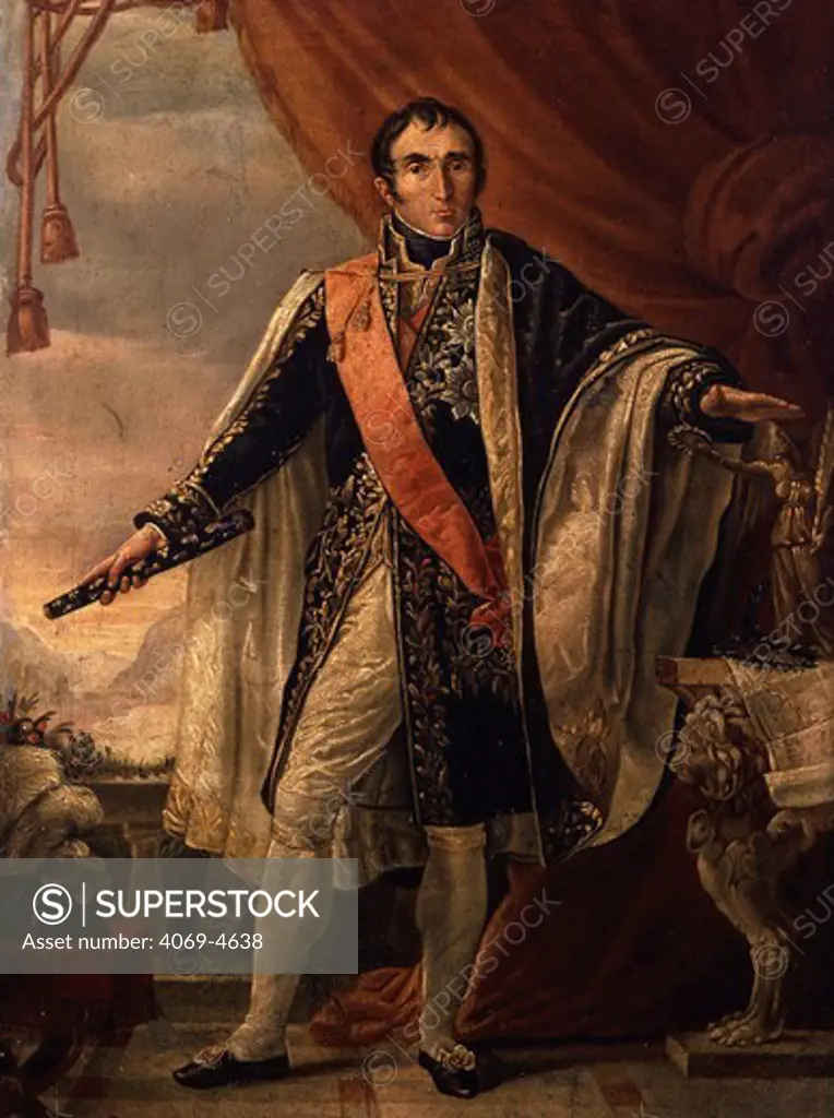 Andr MASSENA, 1756-1817 French Duke of Rivoli, Prince of Essling, Marshal of French Empire, military commander, painted c. 1808