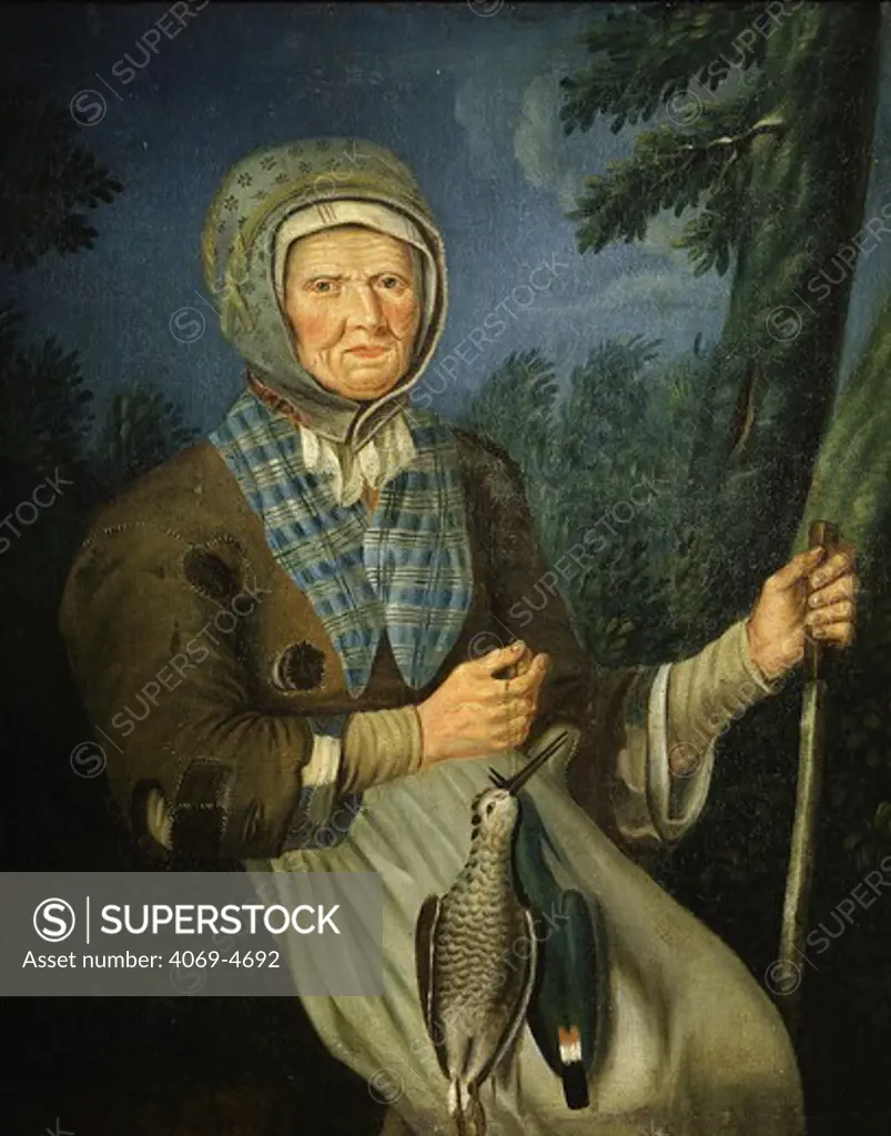 Peasant woman, late 16th - early 17th century Franco-Flemish