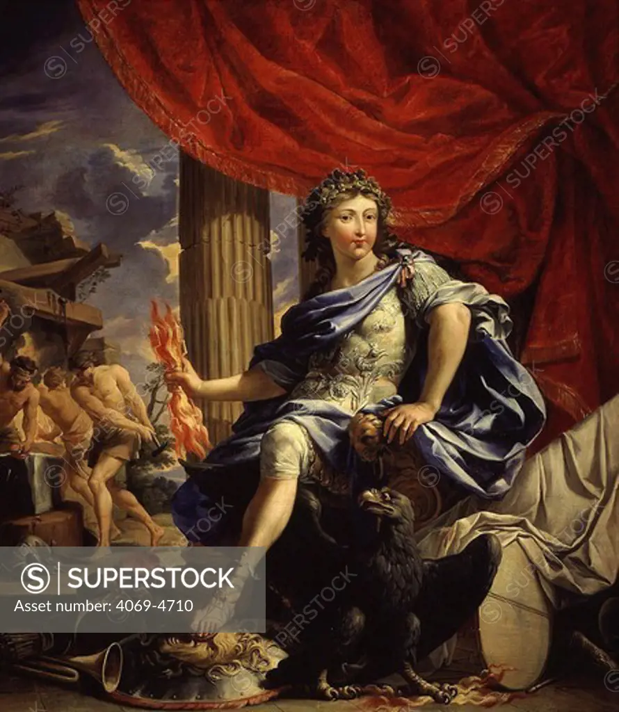 LOUIS XIV, 1638-1715 King of France, after victory of series of aristocratic uprisings in France known as La Fronde (1648-53) (MV 8073)