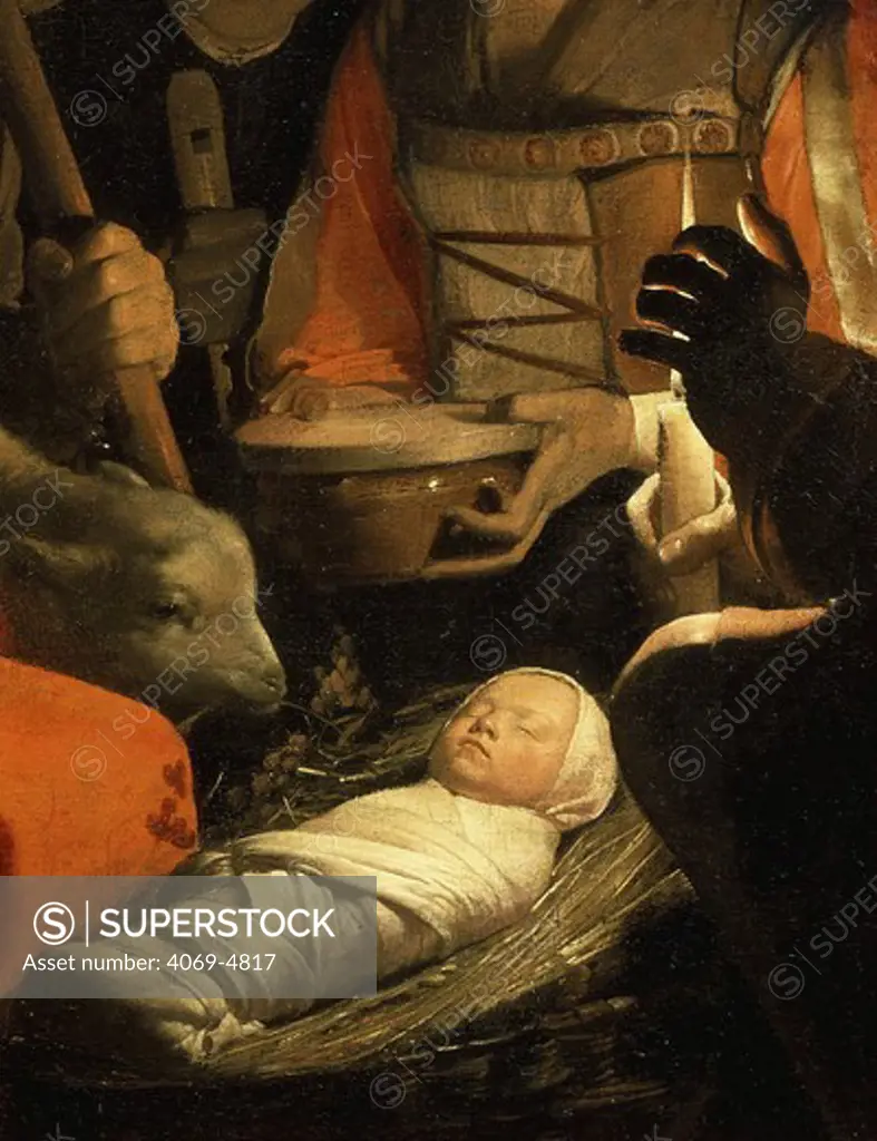 Infant Christ, from The Adoration of the Shepherds (detail)