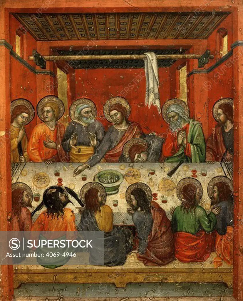 The Last Supper, from predella, Montepulciano Cathedral, Italy