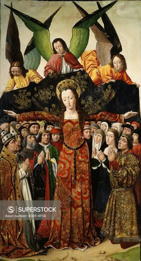 The Virgin of Mercy, from altarpiece of the Convent of Santa Clara, Palencia, Spain, 15th century