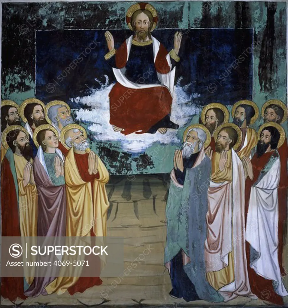 The Ascension, from Life of Christ, fresco, 15th century