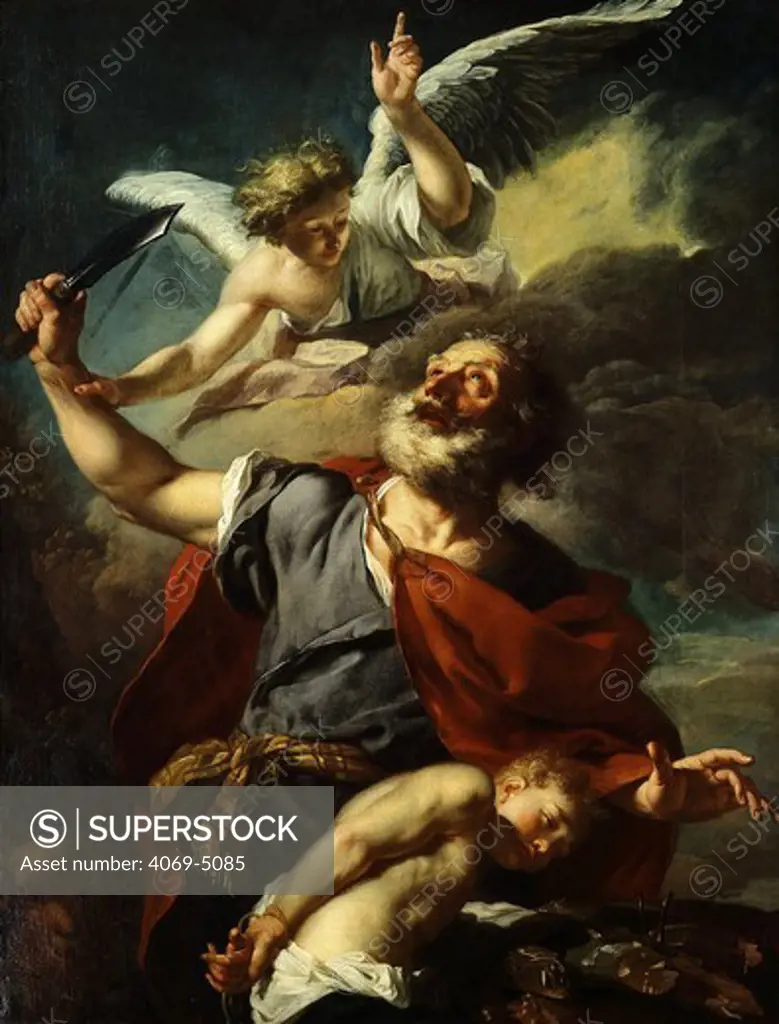 The sacrifice of Isaac by Abraham, c.1700, Italian, from Bolzano