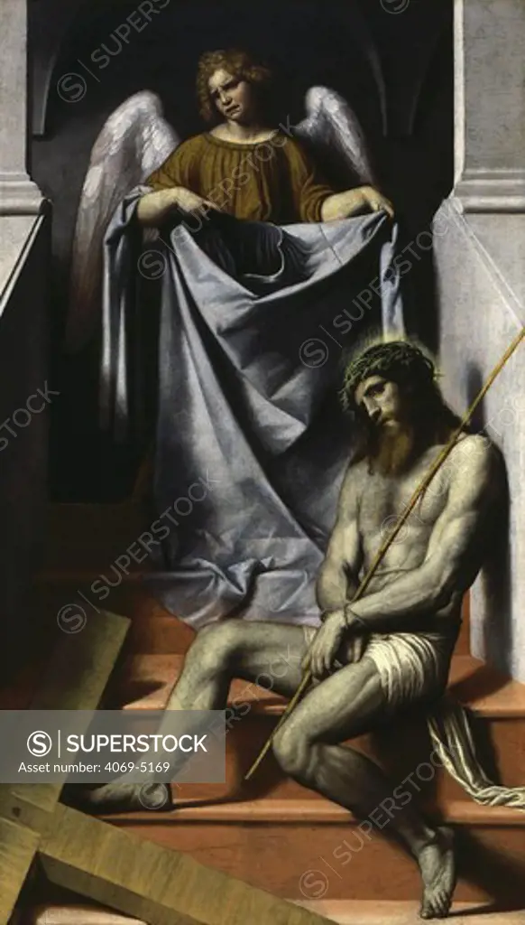 Ecce Homo with angel, c. 1550