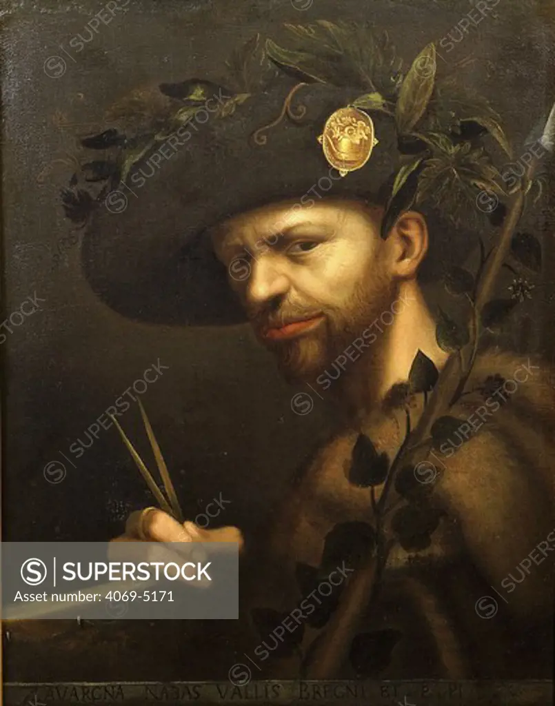 Self portrait (Giovanni Paolo LOMAZZO, 1538-1600 Italian treatise writer and theorist on Milanese art), painted 1568