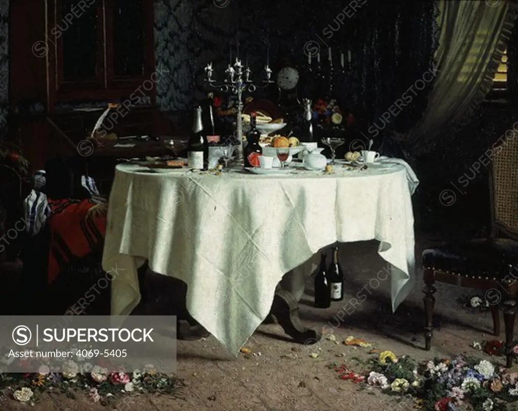 Remains of a banquet, 1884