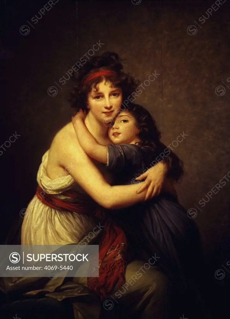 Self-portrait (VIGEE LE BRUN) with daughter