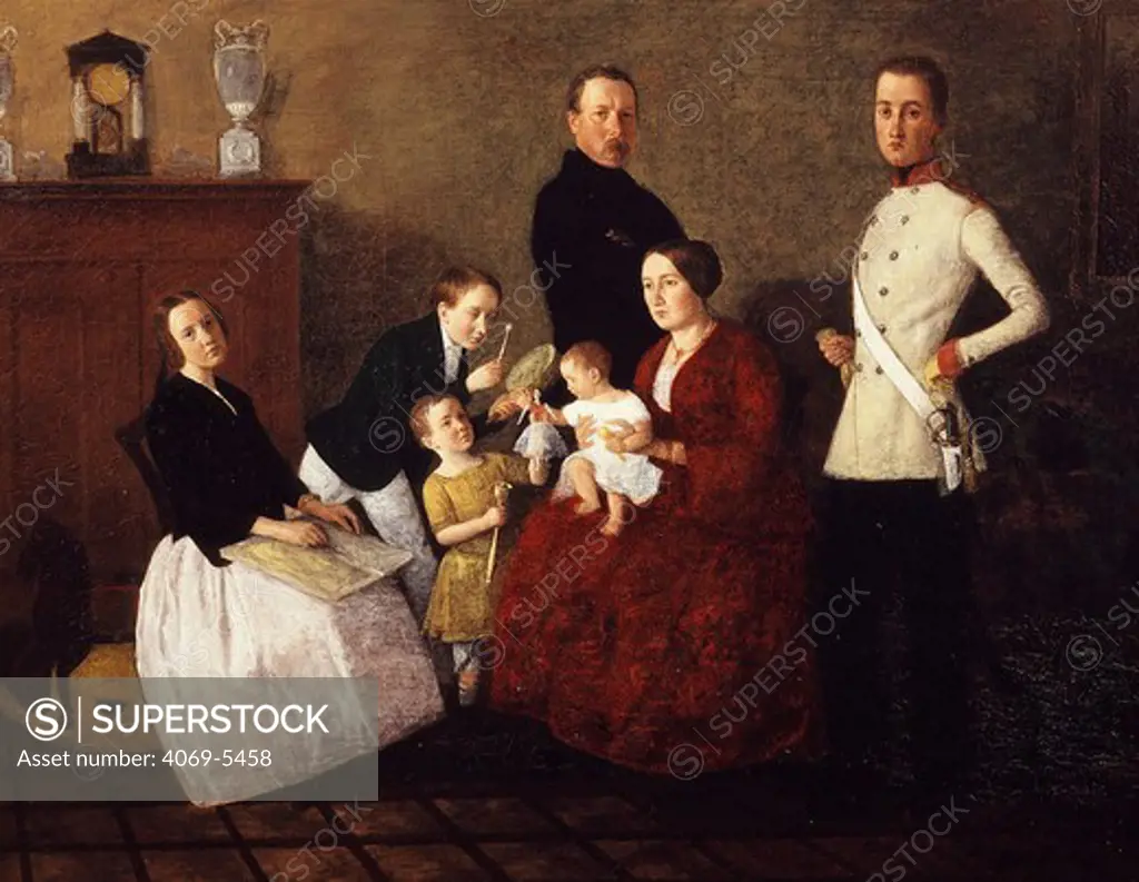 Austrian bourgeois family, 1854
