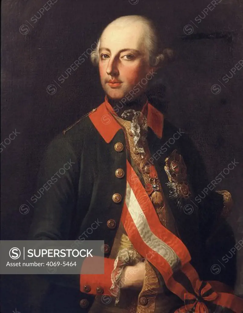 JOSEPH II, 1741-90 Holy Roman Emperor, Emperor of Austria, King of Hungary and Bohemia