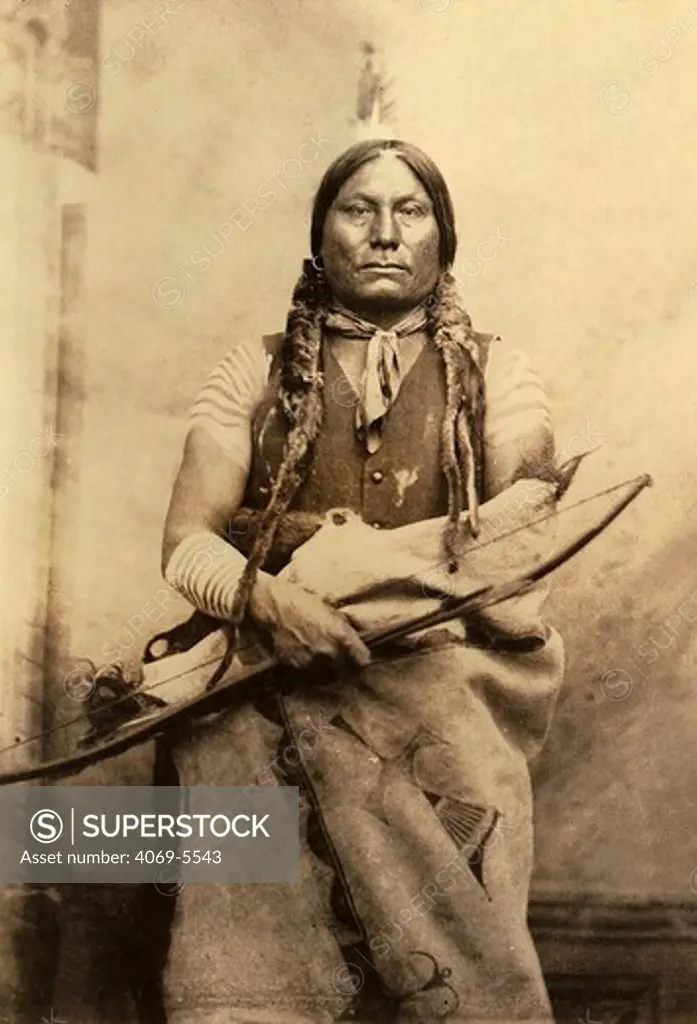 GALL (Pizi), c.1840-94, Hunkpapa Sioux Indian chief, miitary leader at Battle of Little Bighorn, 25 June 1876, photograph by David F.Barry taken at Fort Buford, Dakota Territory, (now North Dakota), USA, May 1881