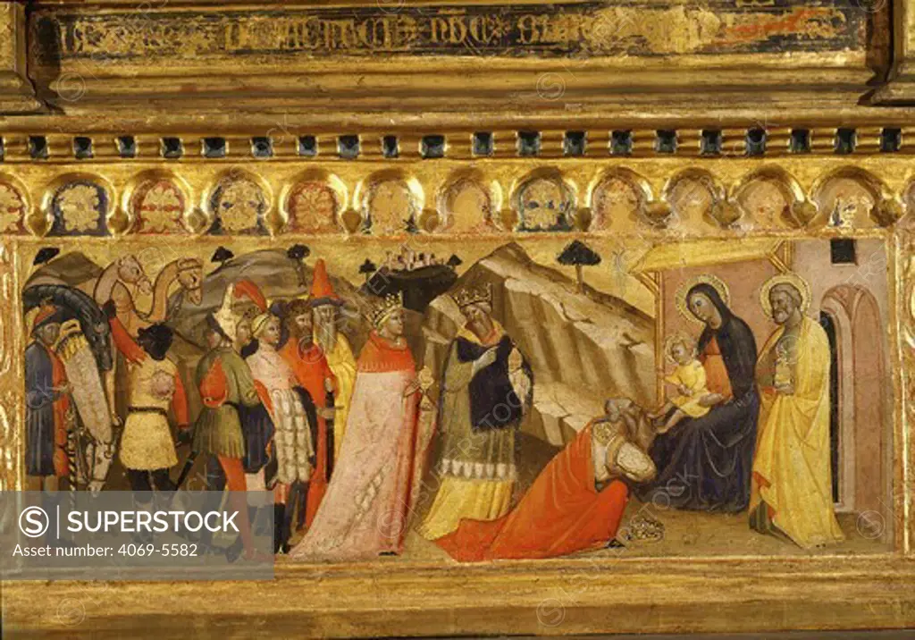 Adoration of the Magi, predella to altarpiece