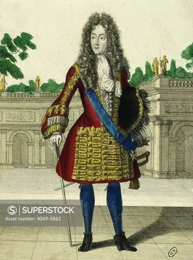 PHILIPPE d'OrlZans ('Monsieur'), 1640-1701 brother of Louis XIV, engraving