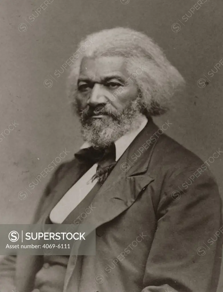Frederick DOUGLASS, 1818-95, American abolitionist, writer and reformer, born into slavery, photographed c. 1879.