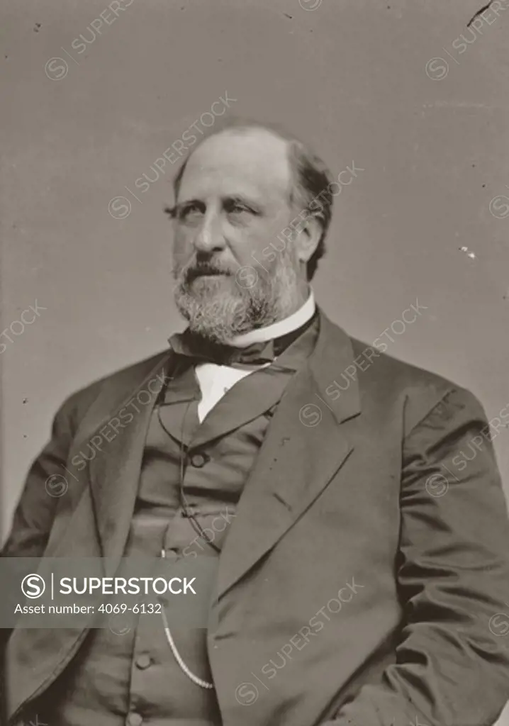 William M. ÒBossÓ TWEED, 1823-78, American politician who built his power in Tammany Hall through appointment and election of his friends. Photograph ca.1860 by Mathew Brady
