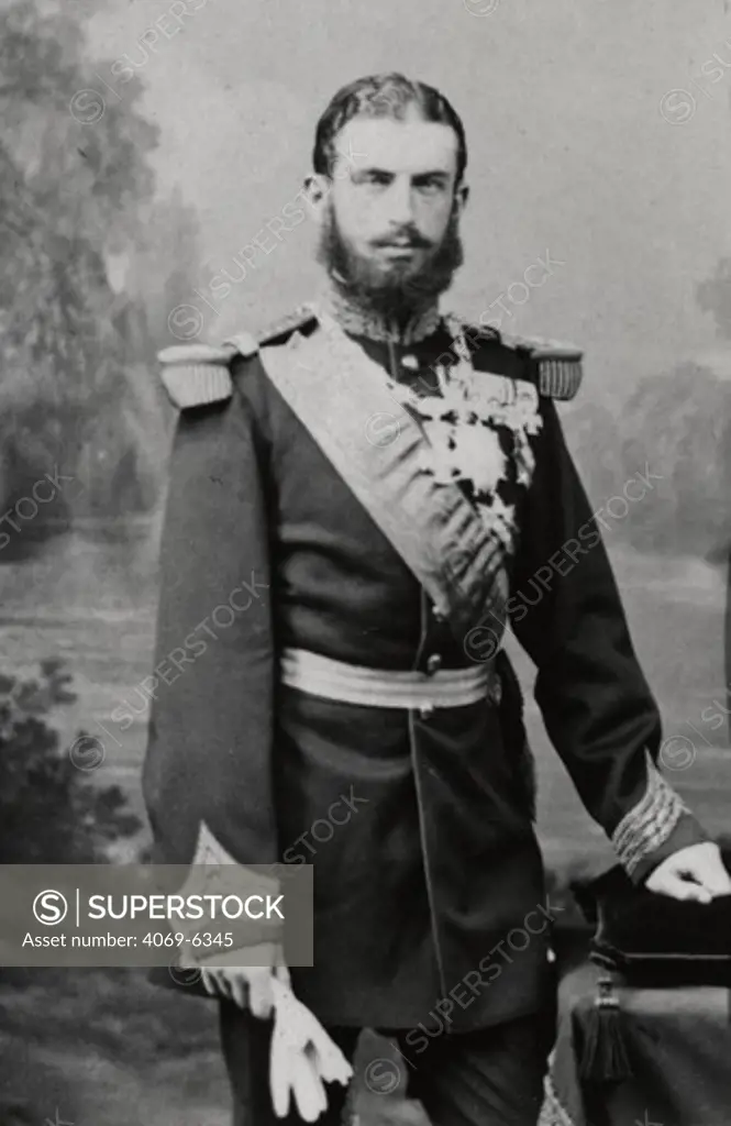 King CAROL I of Romania, 1839-1914, reigned from 1881, photograph by Lejeune, Paris