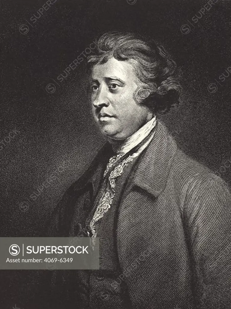 Edmund BURKE, 1729-97, English statesman, writer, parliamentarian and opponent of Crown policy in America, mezzotint, J Watson after Joshua Reynolds, 1767-9
