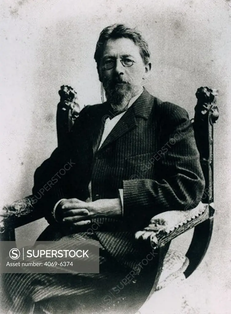 Anton CHEKHOV, 1860-1904, Russian author and playwright, photograph c.1903