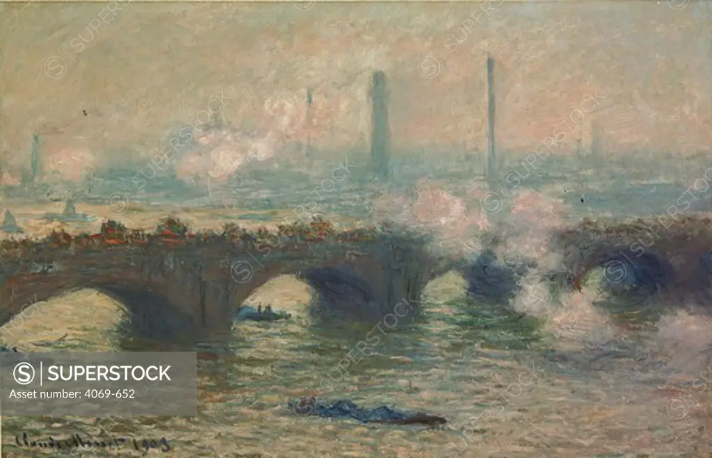 Waterloo bridge, grey day, 1903