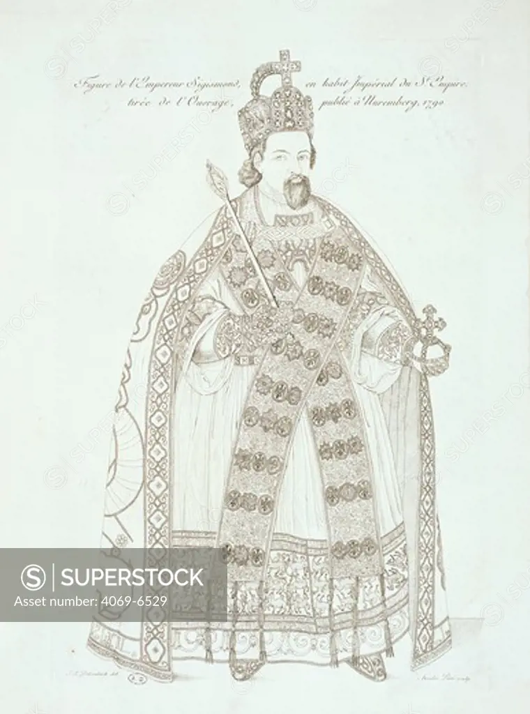 SIGISMUND, of Luxembourg, Holy Roman Emperor, King of Hungary, in Imperial habit, 14th-15th century