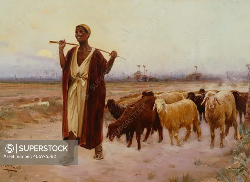Shepherd and his Flock, 1896