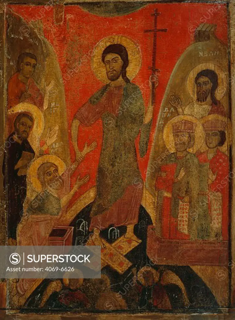 Anastasis, mid-13th century, from Banca Intesa Collection of Russian Icons