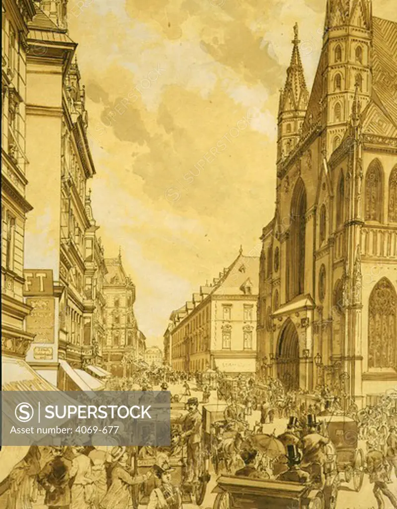 St Stephen's Place, Vienna, Drawing 1876