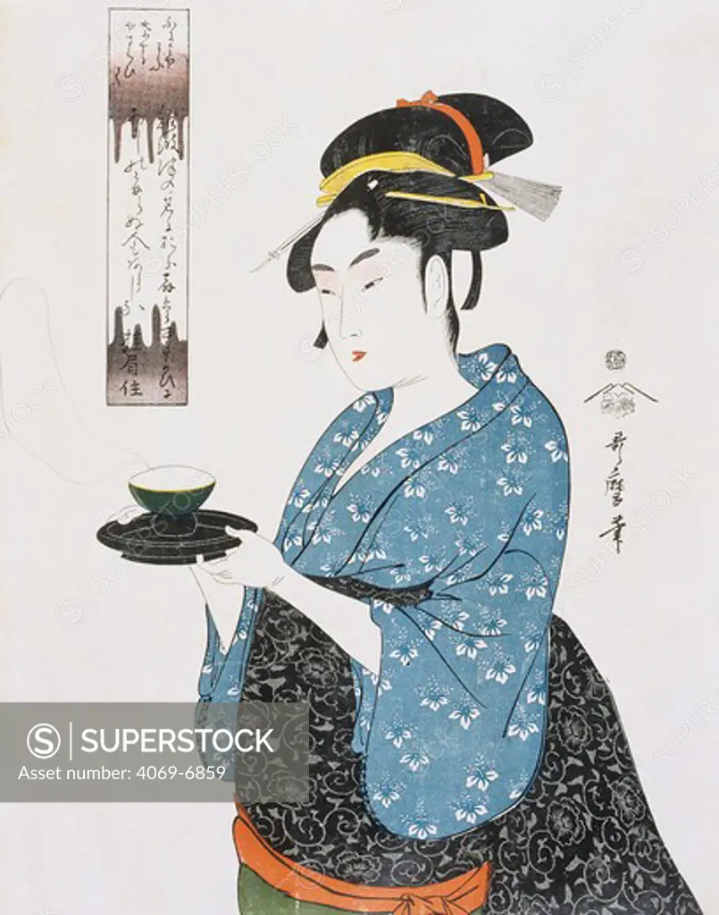 Teatime, Ukiyo-e print, Japan