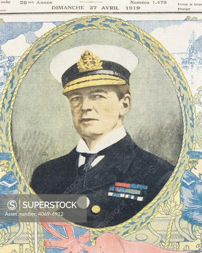 Admiral David BEATTY, 1871-1936, commander-in-chief of the British North Sea fleet, 1916-1918