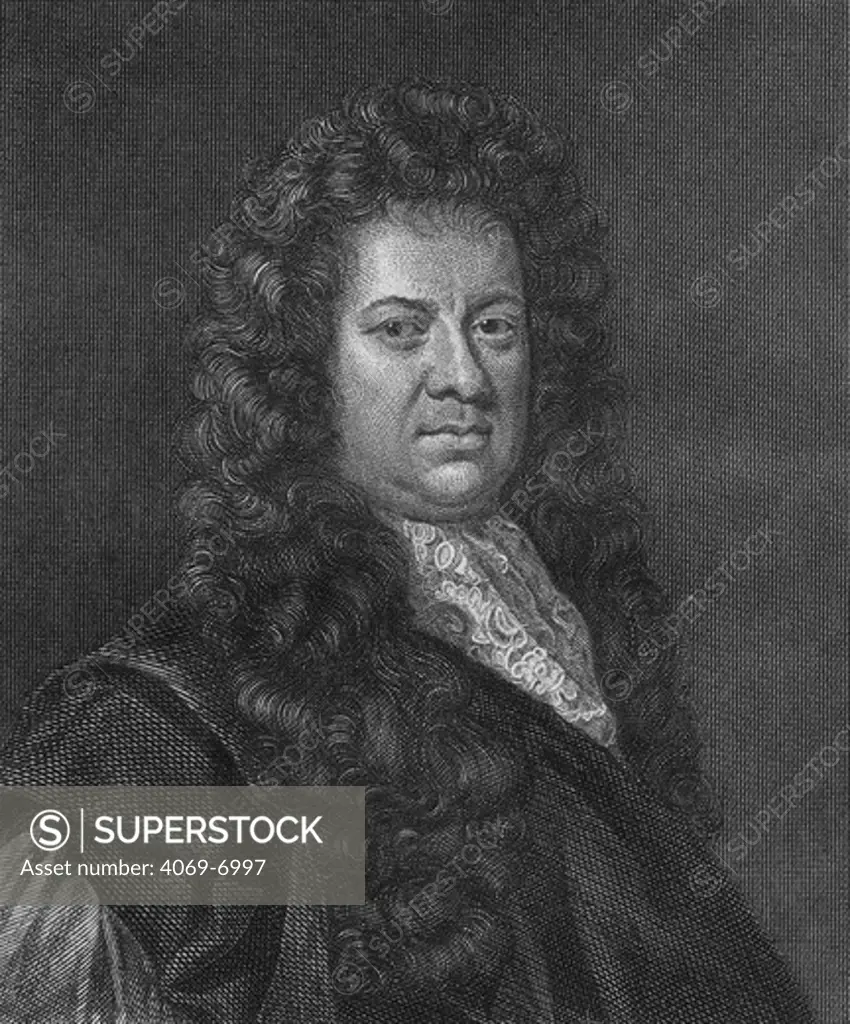 Samuel PEPYS 1633-1703, English Admiralty official and diarist. Engraving by T. Bragg after painting by Godfrey Kneller