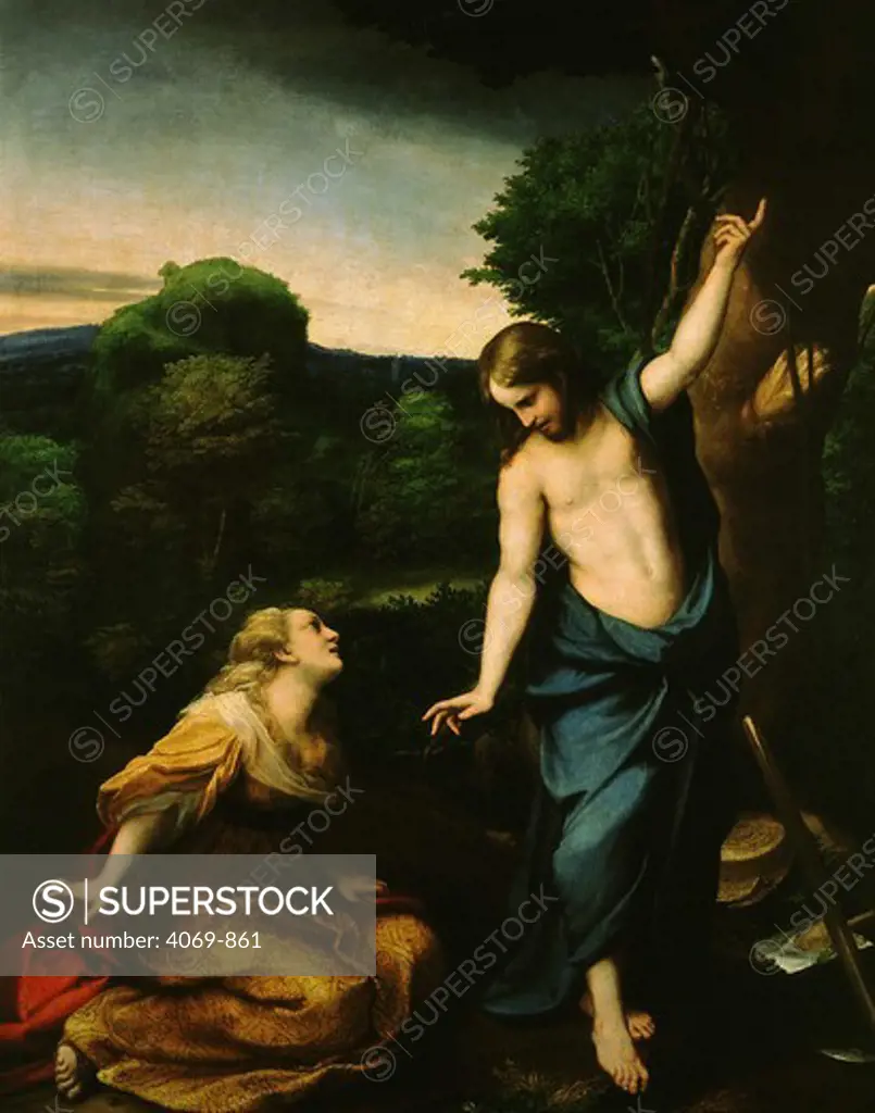 Noli me tangere, Touch me not, Risen Christ appears to Mary Magdalene, 1525