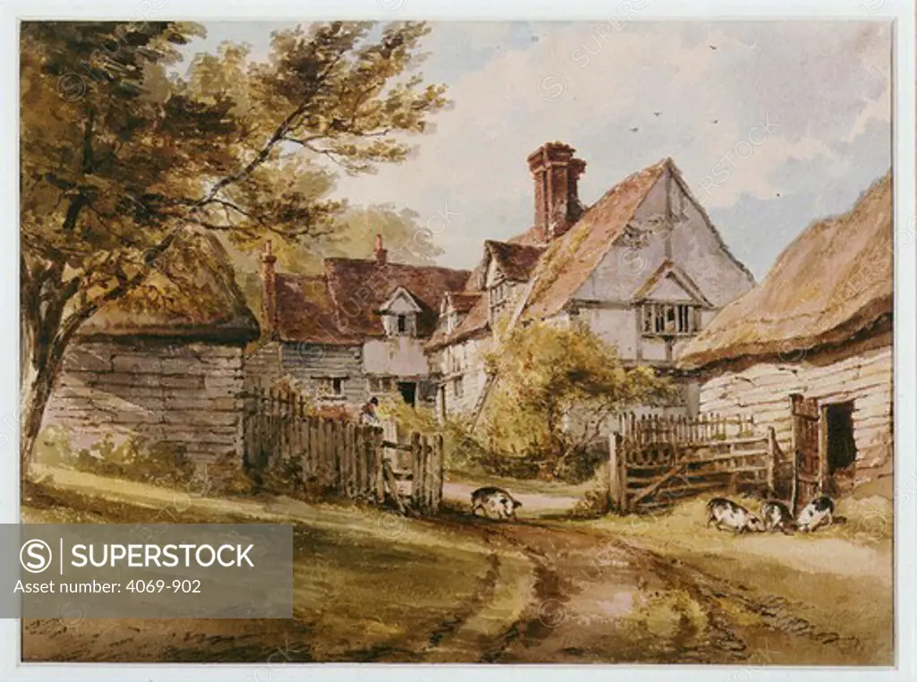 Farmhouse with Pigs, 1811